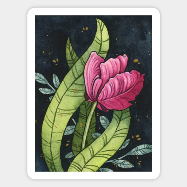 Tulip Fever Magnet by Ellen Wilberg